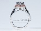 1.48 Ct's Pink Halo Ring - Photo #2
